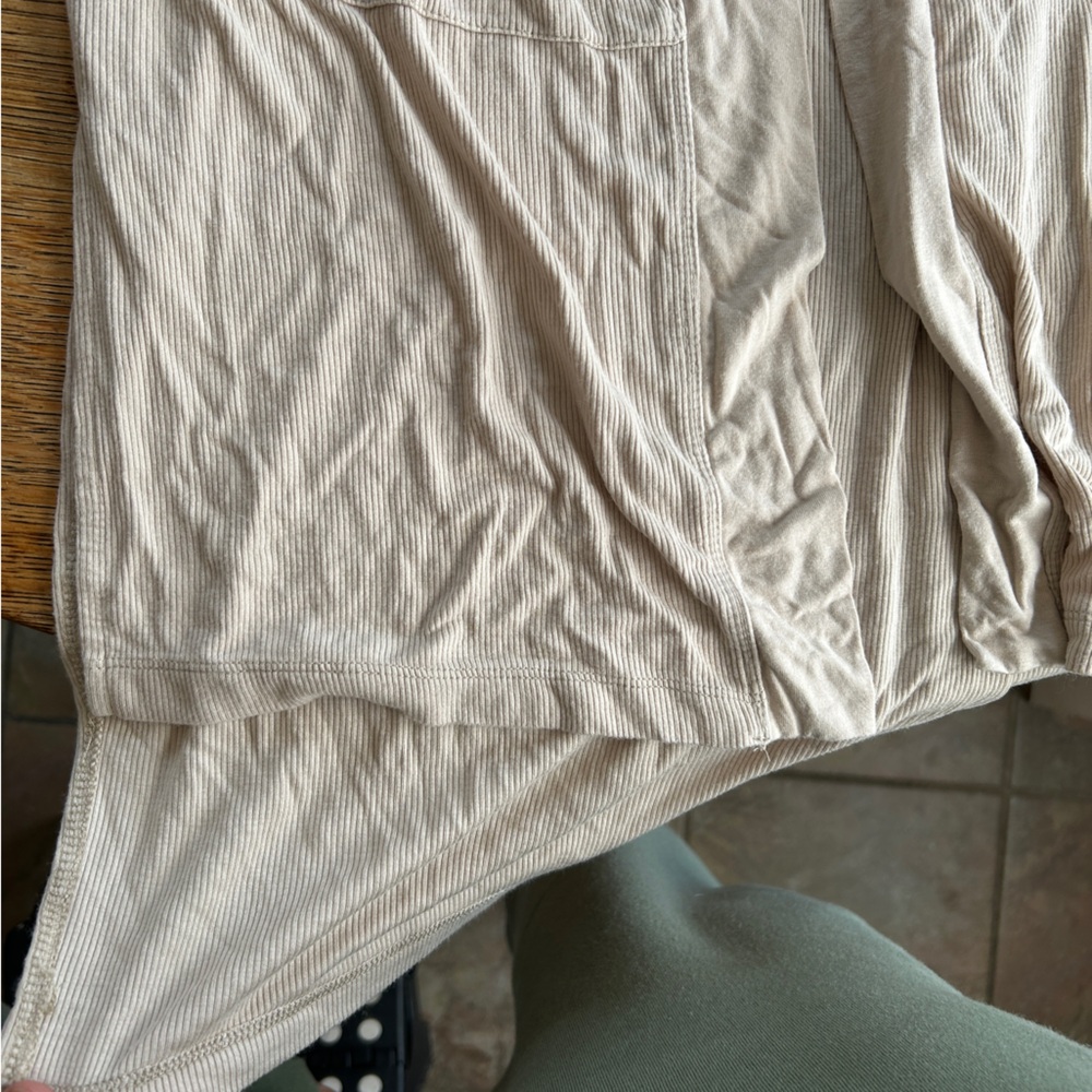 Long Open Ribbed Cardigan - S - Picture 4 of 5